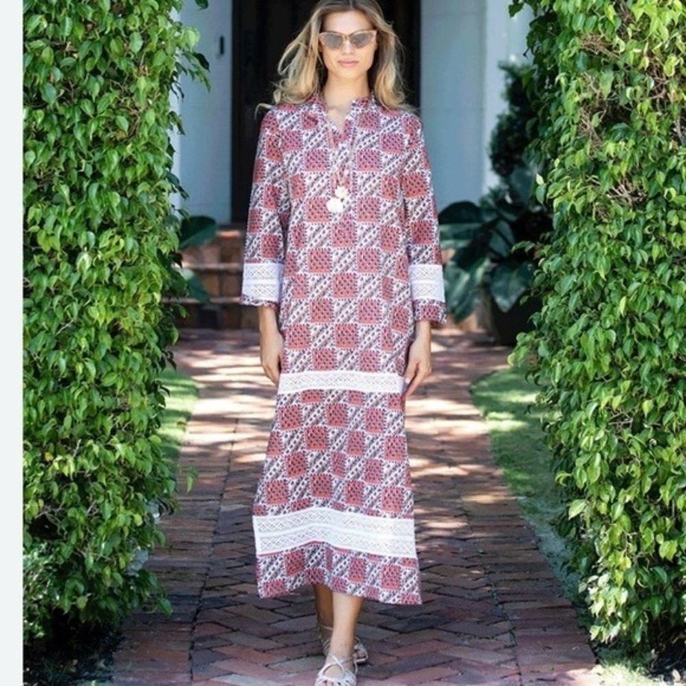 Julia Amory Dress Majorelle Caftan Chessy Patchwork
